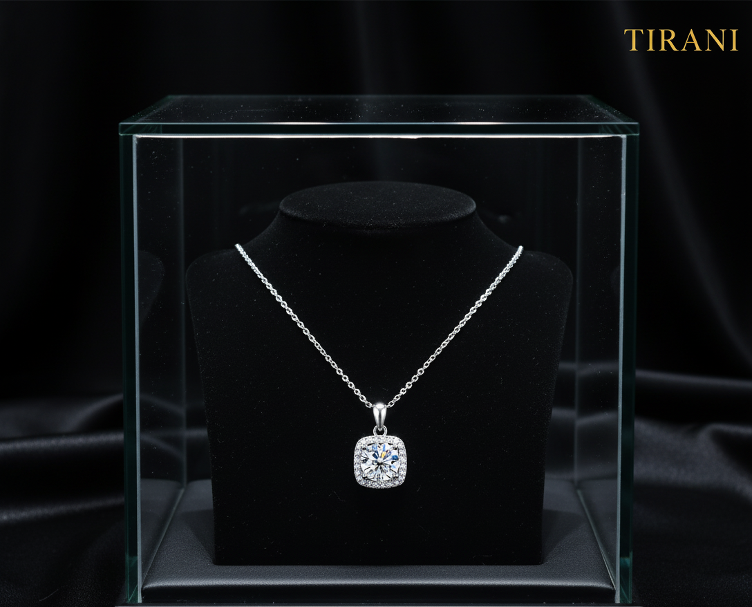 Valoura Moissanite Cubic Pendant Necklace