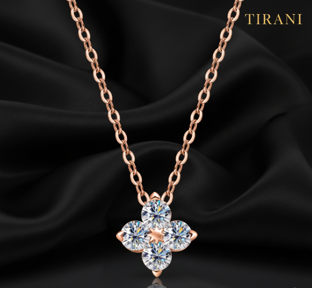 Moissanite Clover Necklace