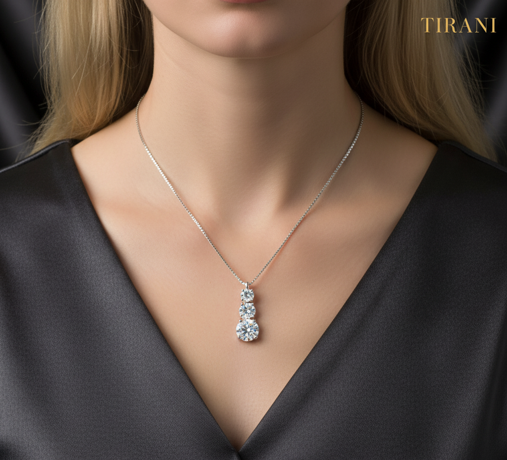 Frostveil Moissanite Necklace