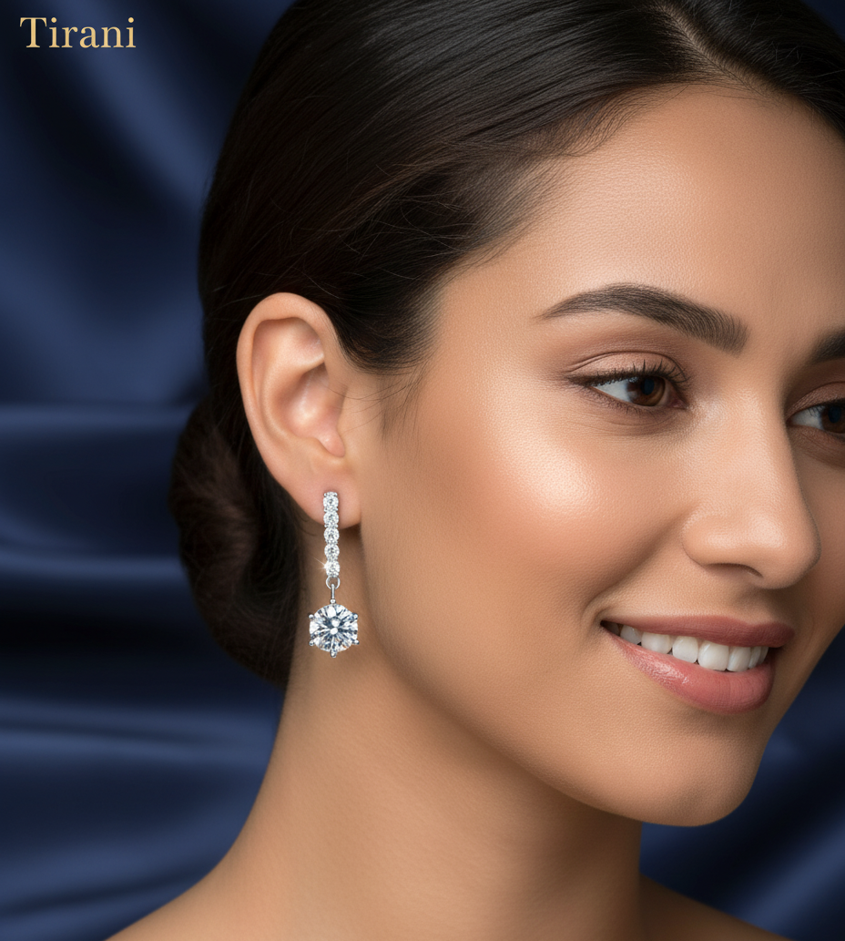 Stellara Moissanite Stud Earrings