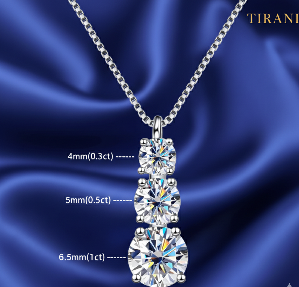 Frostveil Moissanite Necklace