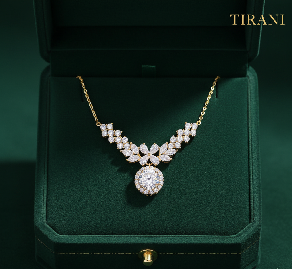 VVS Solmere Moissanite Necklace