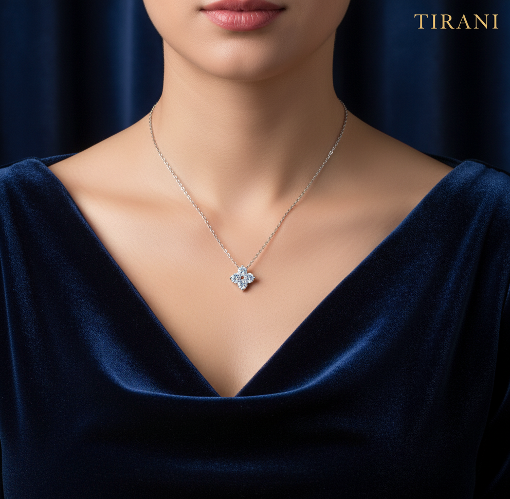 Moissanite Clover Necklace