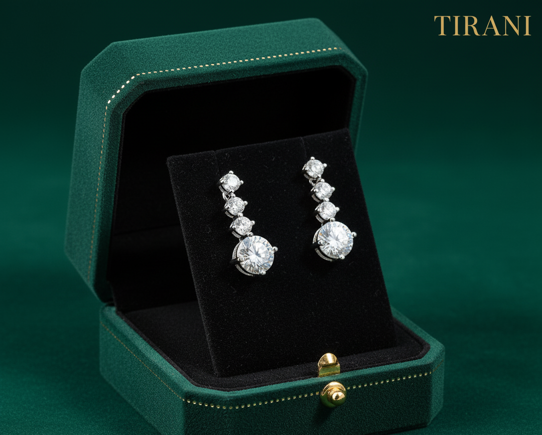 Lustre Glow Moissanite Stud Earrings