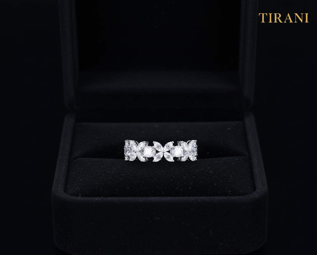 Celeste Papillon Moissanite Ring