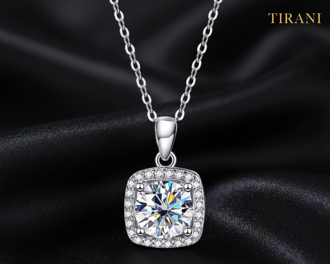 Valoura Moissanite Cubic Pendant Necklace