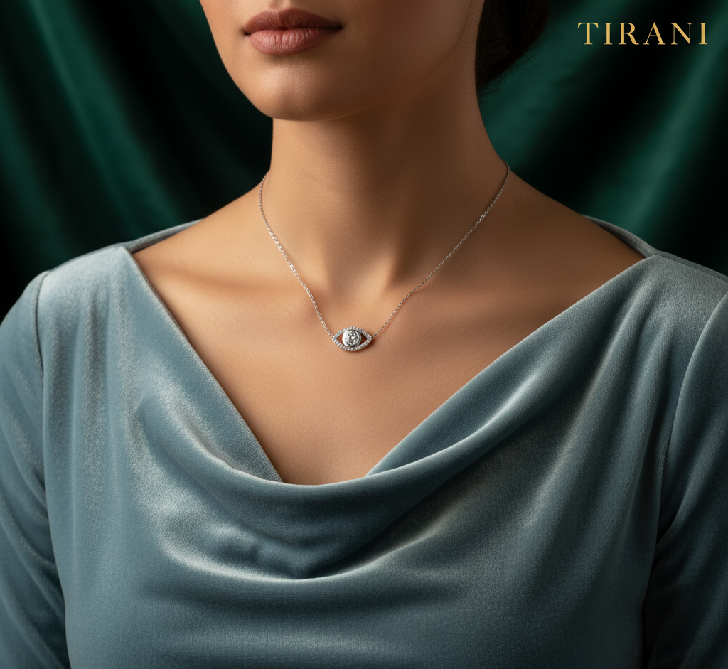 Nazar Moissanite Necklace