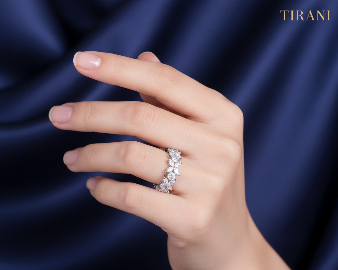 Celeste Papillon Moissanite Ring
