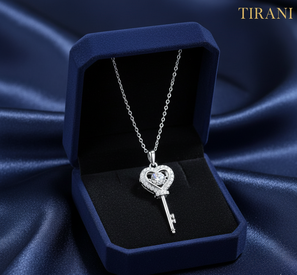 Key to Love Moissanite Necklace