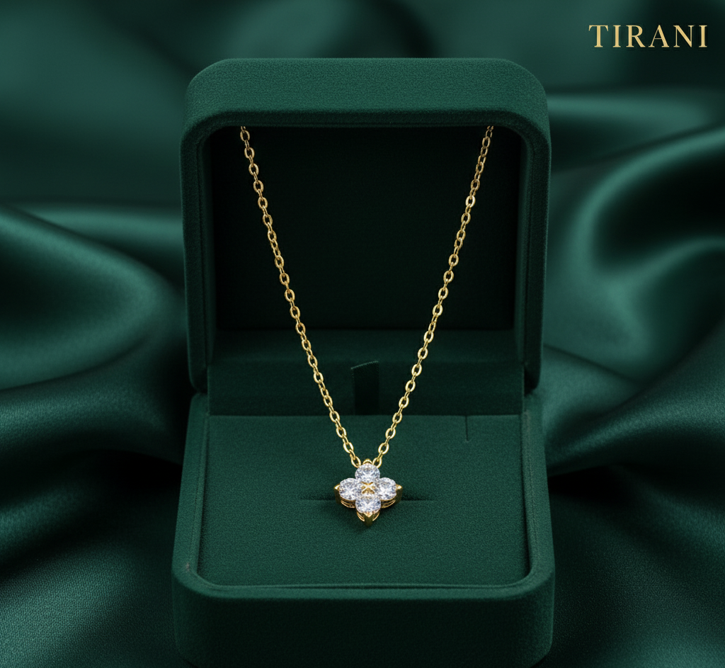Moissanite Clover Necklace