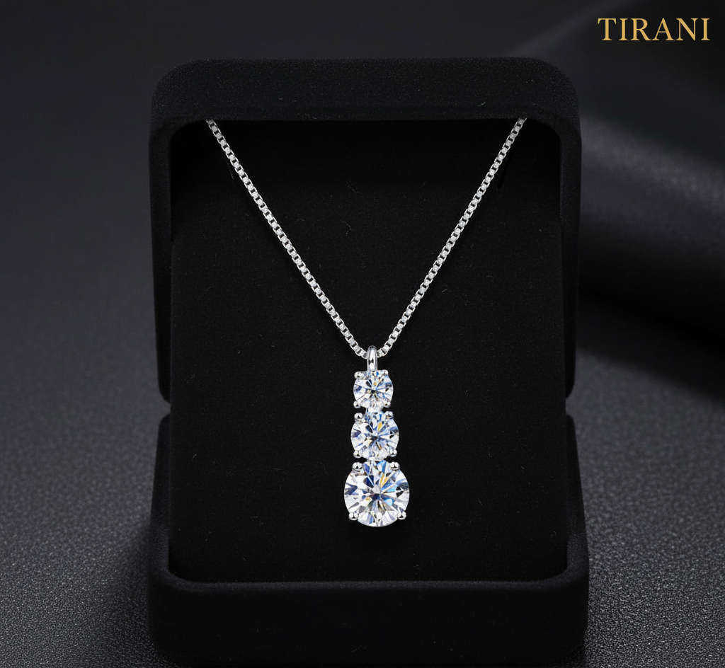 Frostveil Moissanite Necklace