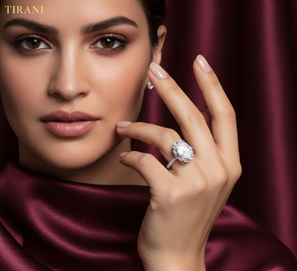 Georgina Royale Oval Cut Moissanite Ring