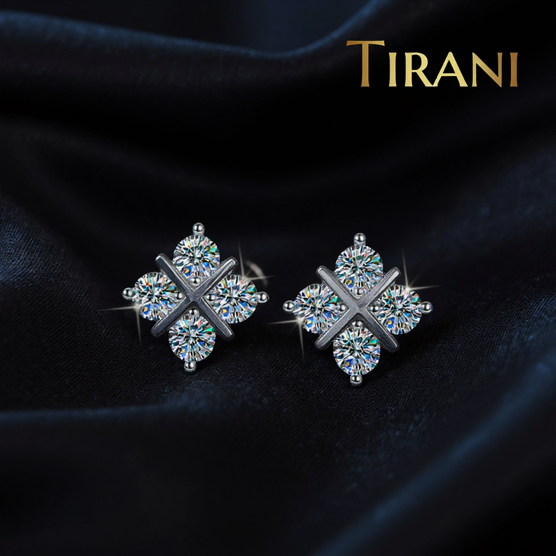 Aurielle Radiance Moissanite Stud Earrings