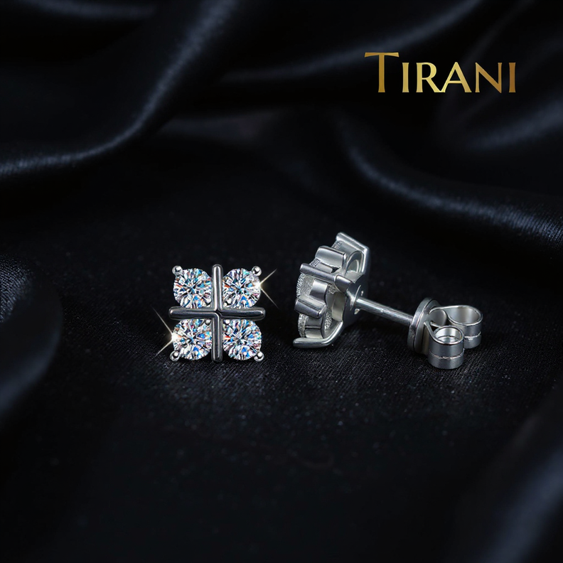 Aurielle Radiance Moissanite Stud Earrings