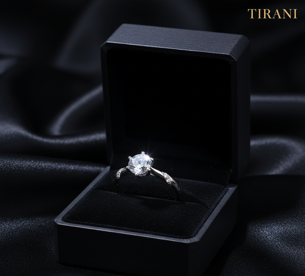 Luminara Solitaire Moissanite Ring