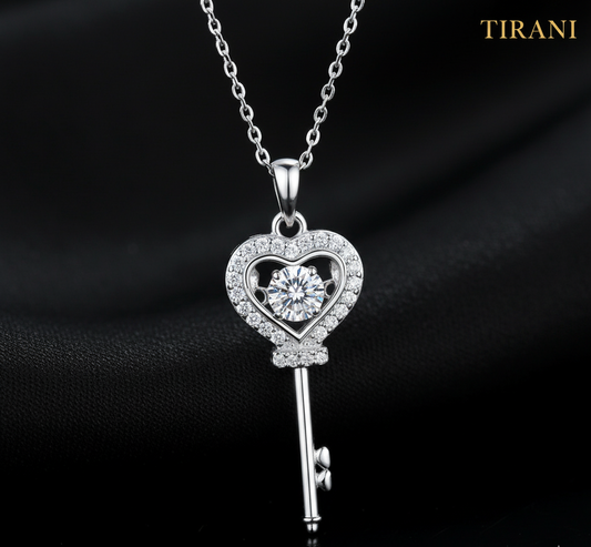 Key to Love Moissanite Necklace