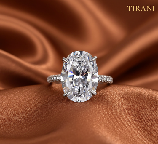 Georgina Royale Oval Cut Moissanite Ring