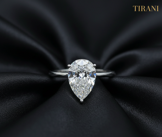 Sophia LuxeDrop Pear-Cut Moissanite Ring