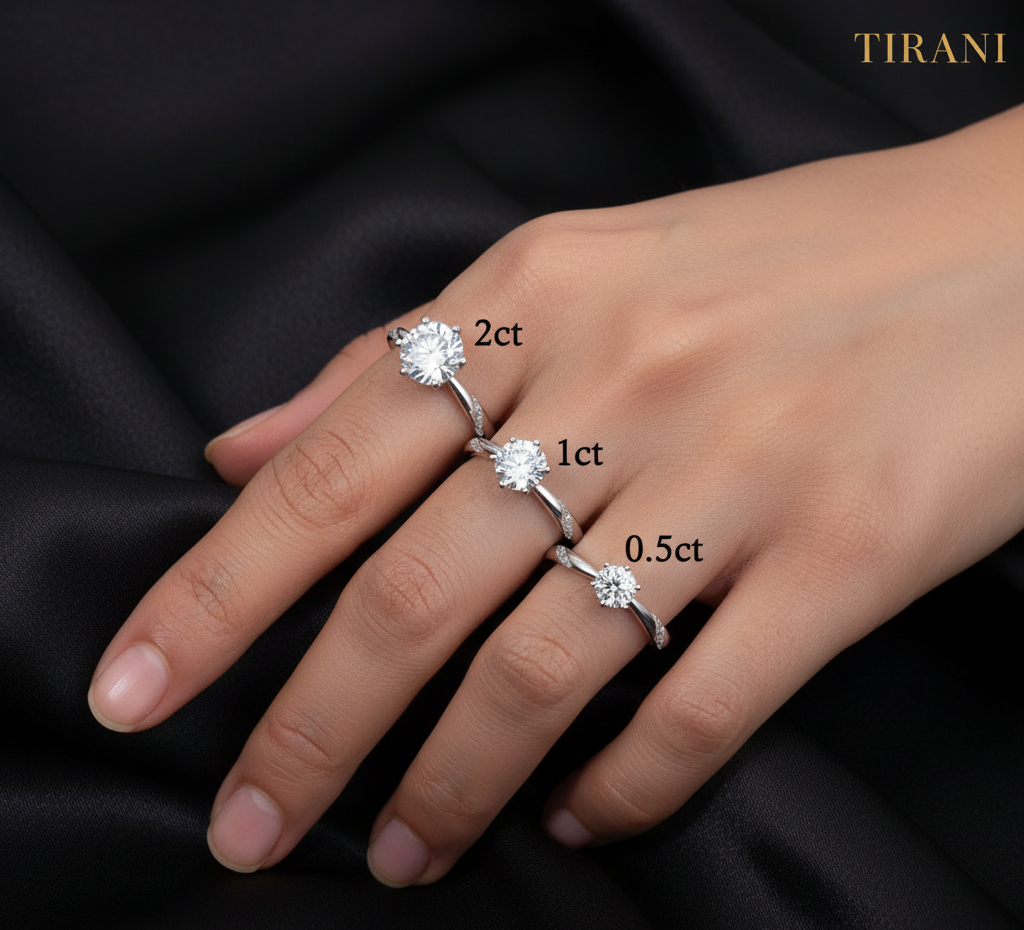 Luminara Solitaire Moissanite Ring