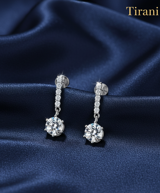Stellara Moissanite Stud Earrings