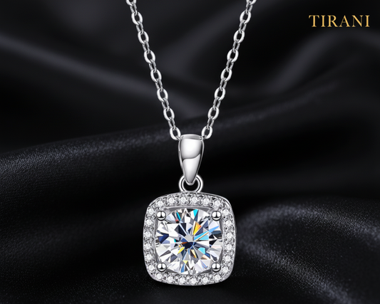 Valoura Moissanite Cubic Pendant Necklace
