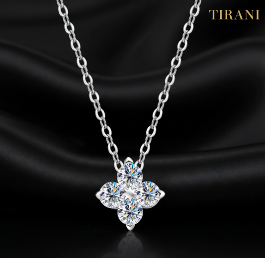 Moissanite Clover Necklace