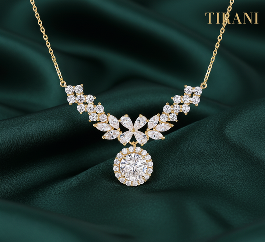 VVS Solmere Moissanite Necklace
