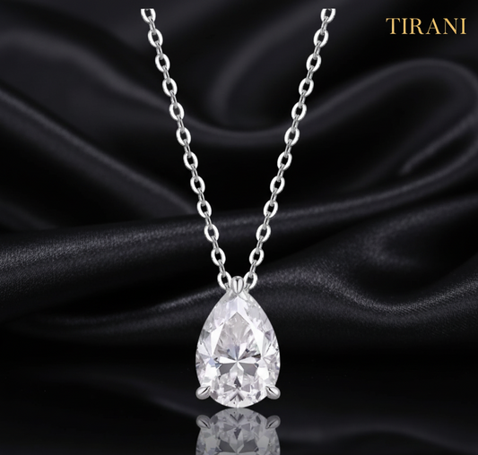 Naiara Moissanite Water Drop Necklace