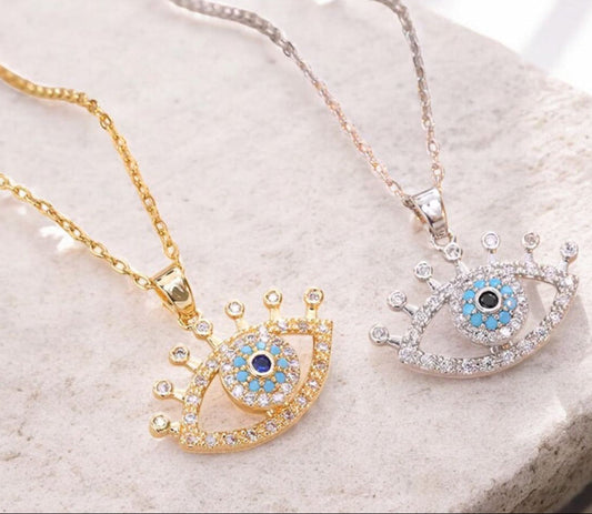Evil Eye Ziri Pendant Necklace - Summer Favourite